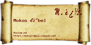 Mokos Ábel névjegykártya